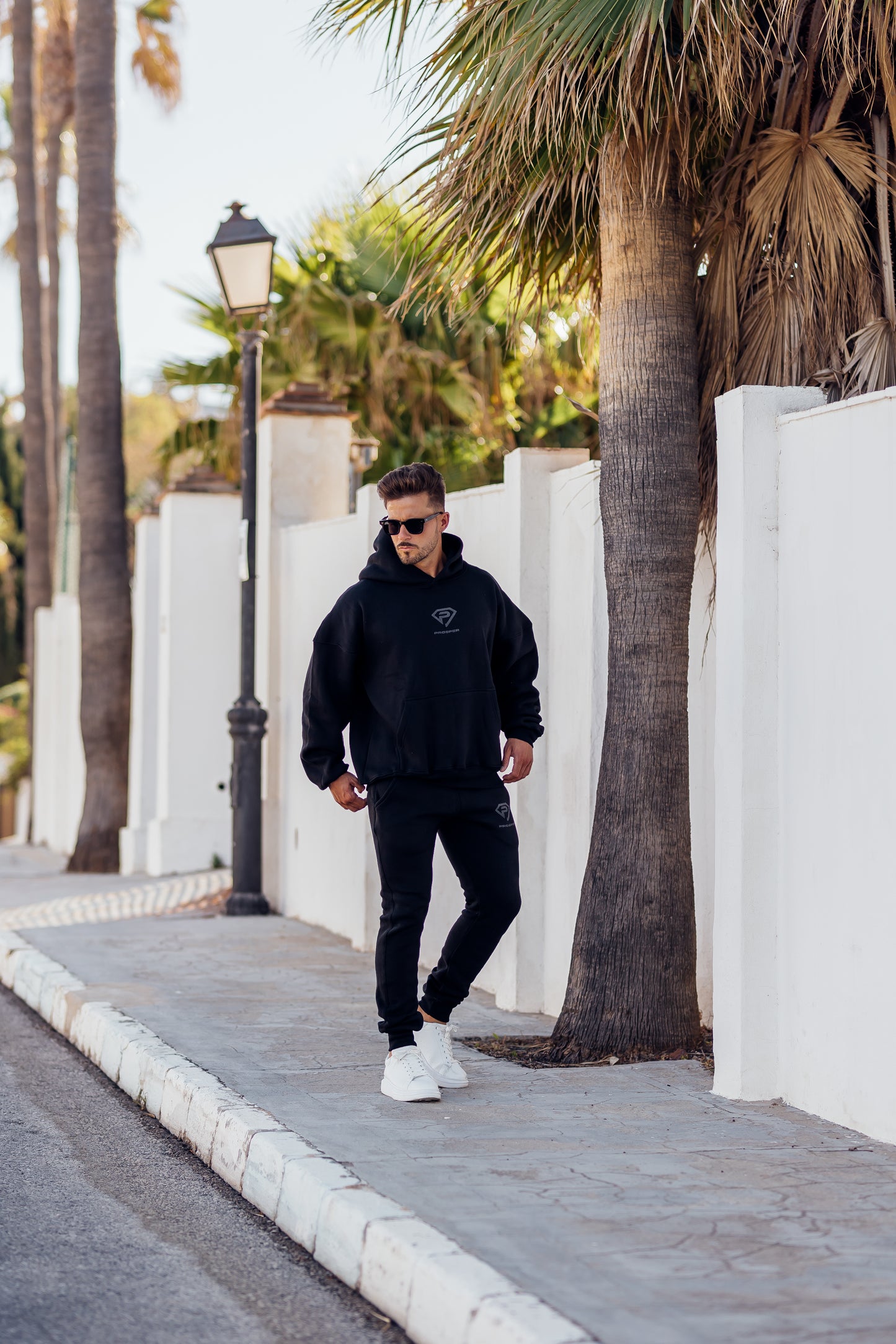 Prosper Oversized Black Hoodie