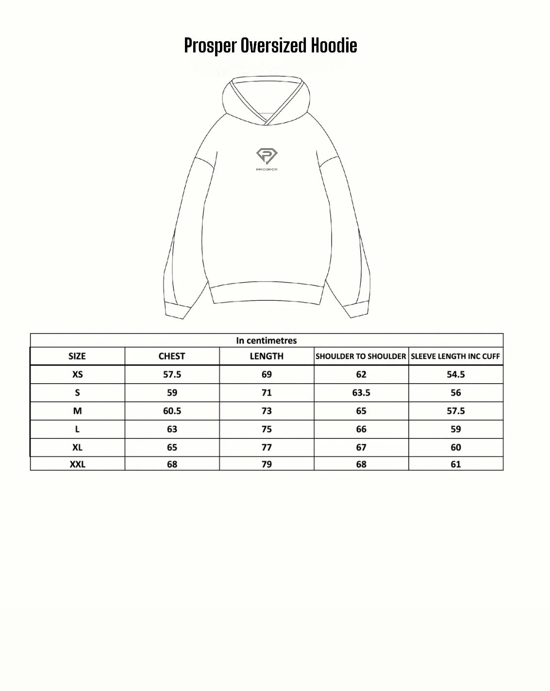 Prosper Oversized Charcoal Hoodie